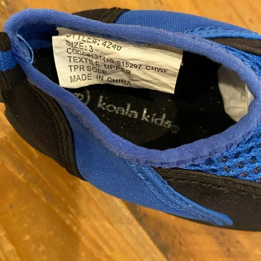 Koala Kids + Life Style Water Shoes Set Two Pair Blue Unisex Toddler Size 3